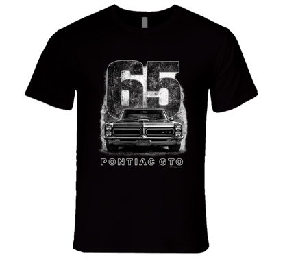 “1965 Pontiac GTO classic muscle car graphic T‑shirt by Smiling Wombat”