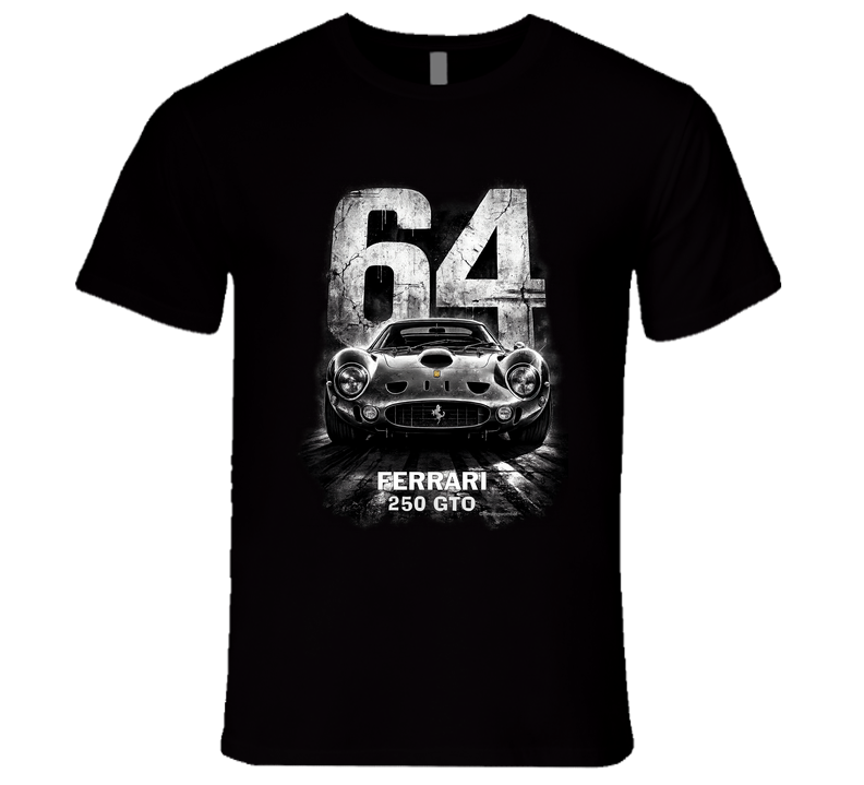 “Ferrari 250 GTO 64 Edition graphic T‑shirt by Smiling Wombat”