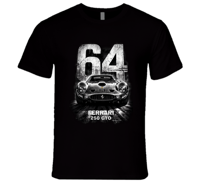 “Ferrari 250 GTO 64 Edition graphic T‑shirt by Smiling Wombat”