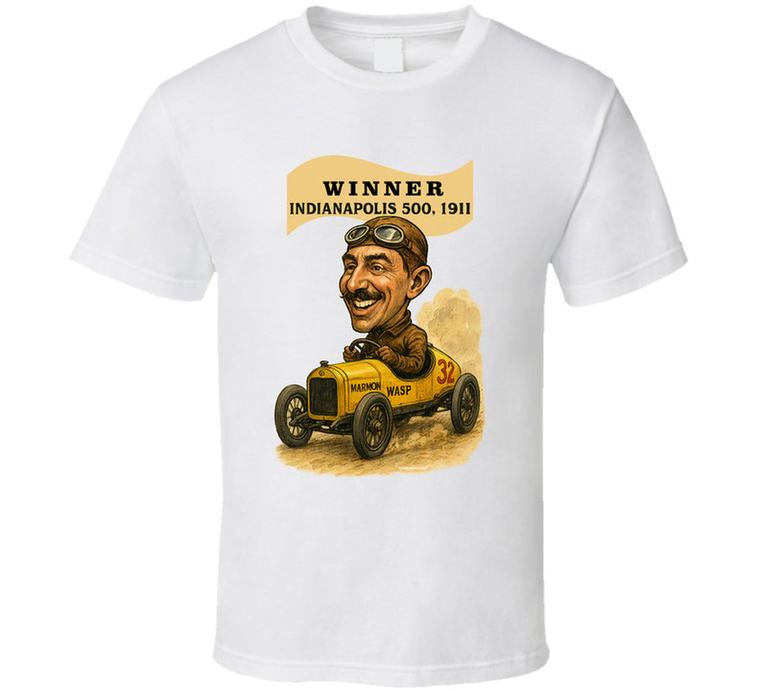  “Illustration of Marmon Wasp race car – 1911 Indy 500 winner”
