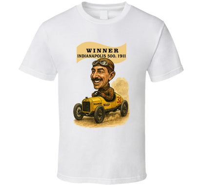  “Illustration of Marmon Wasp race car – 1911 Indy 500 winner”
