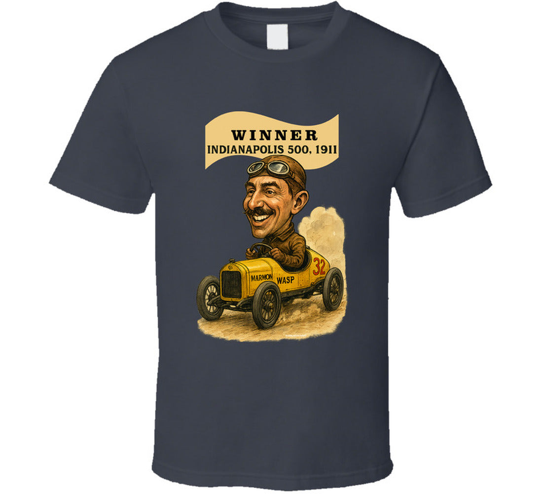 “Illustration of Marmon Wasp race car – 1911 Indy 500 winner”
