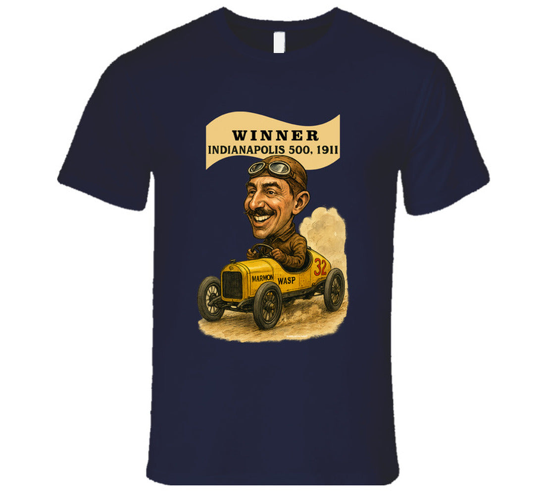 “Illustration of Marmon Wasp race car – 1911 Indy 500 winner”
