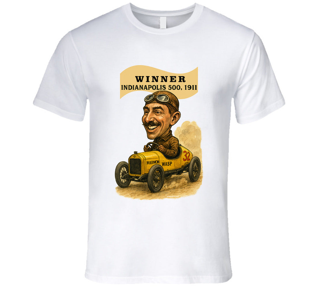  “Illustration of Marmon Wasp race car – 1911 Indy 500 winner”
