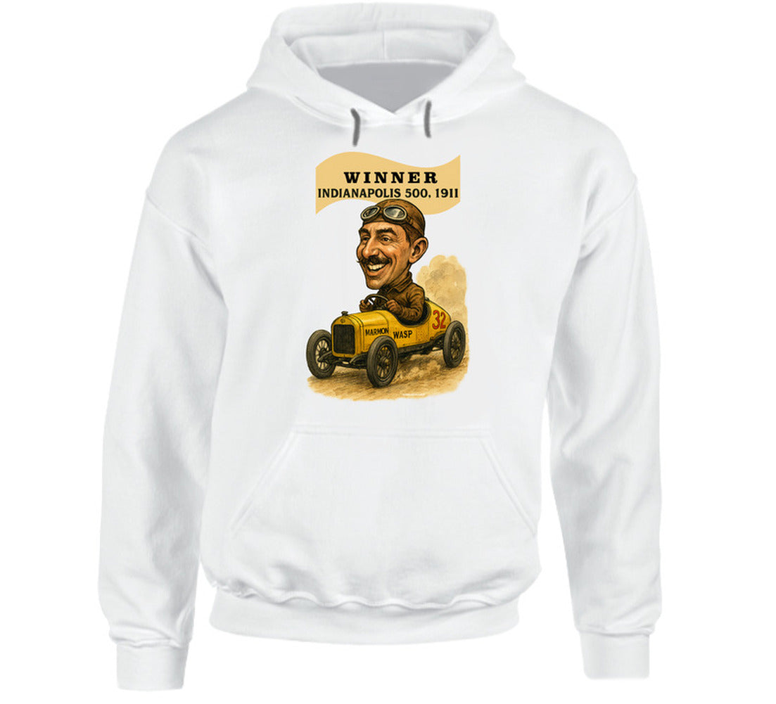  “Illustration of Marmon Wasp race car – 1911 Indy 500 winner”
