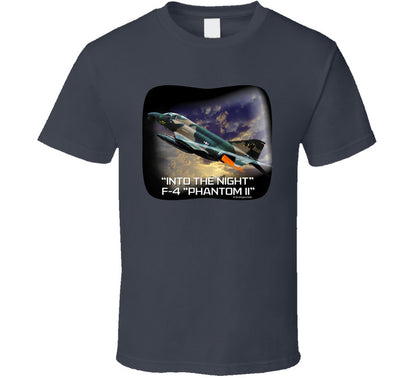 “F-4 Phantom II night flight graphic T-shirt”