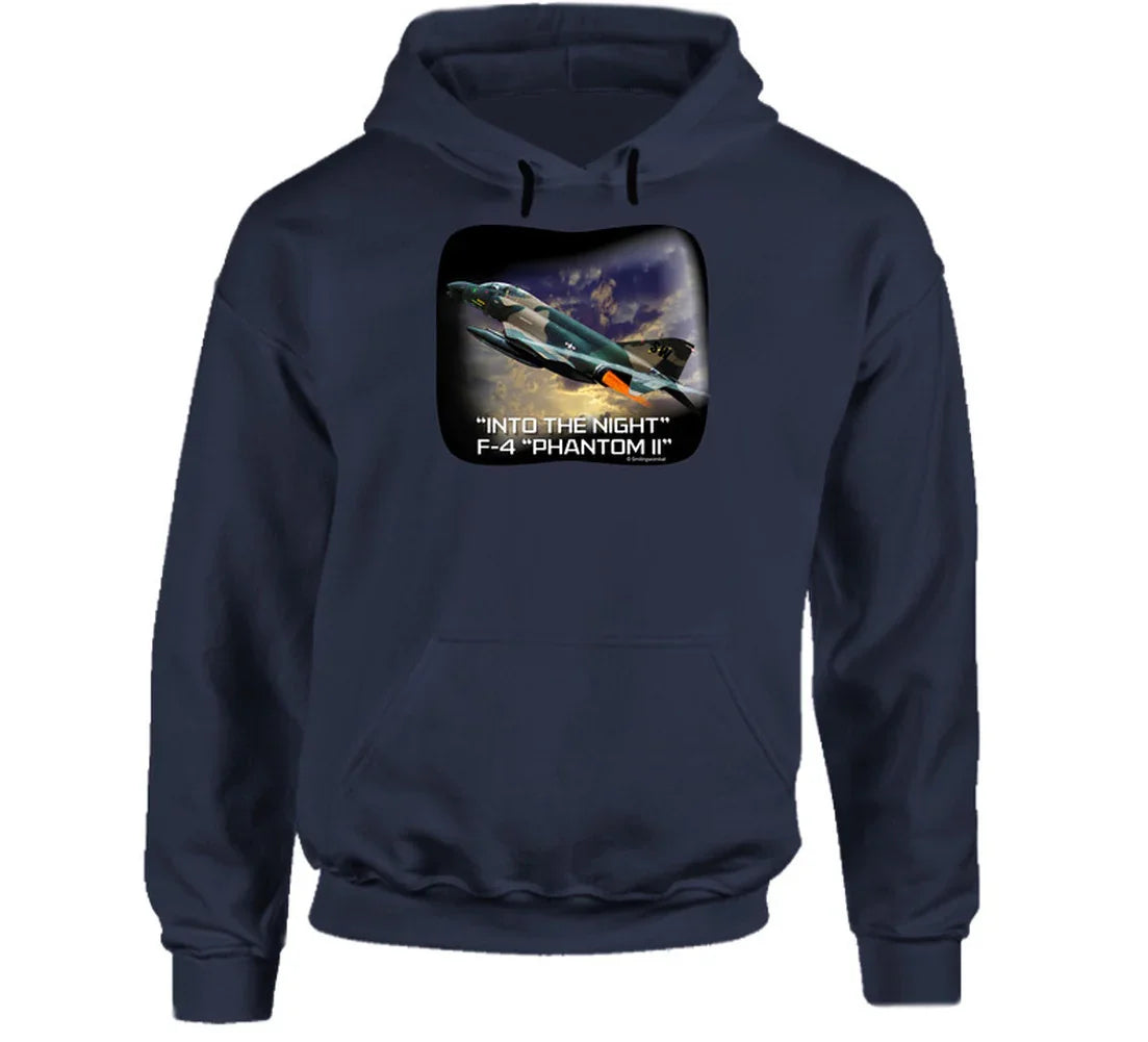 “Supersonic jet hoodie with dramatic night scene”