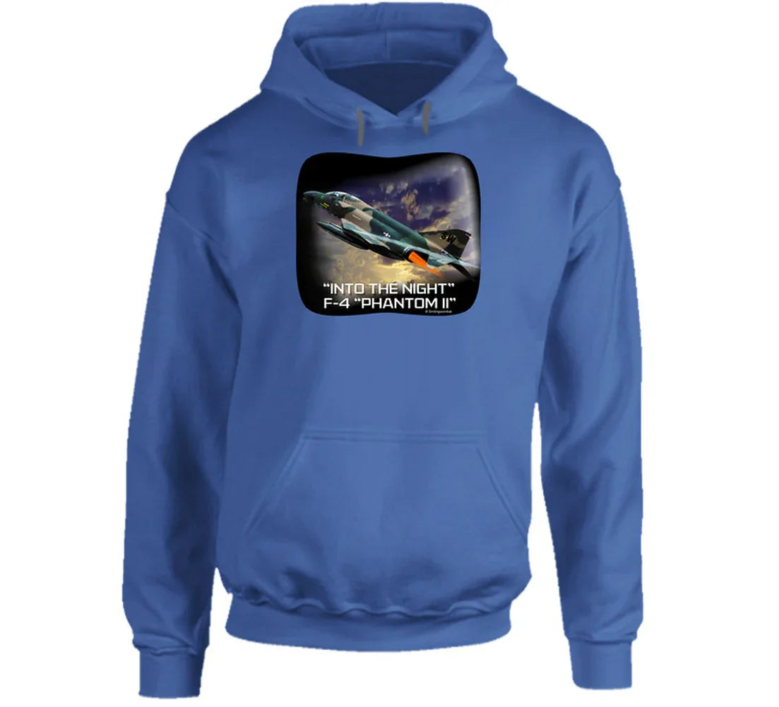 “Supersonic jet hoodie with dramatic night scene”