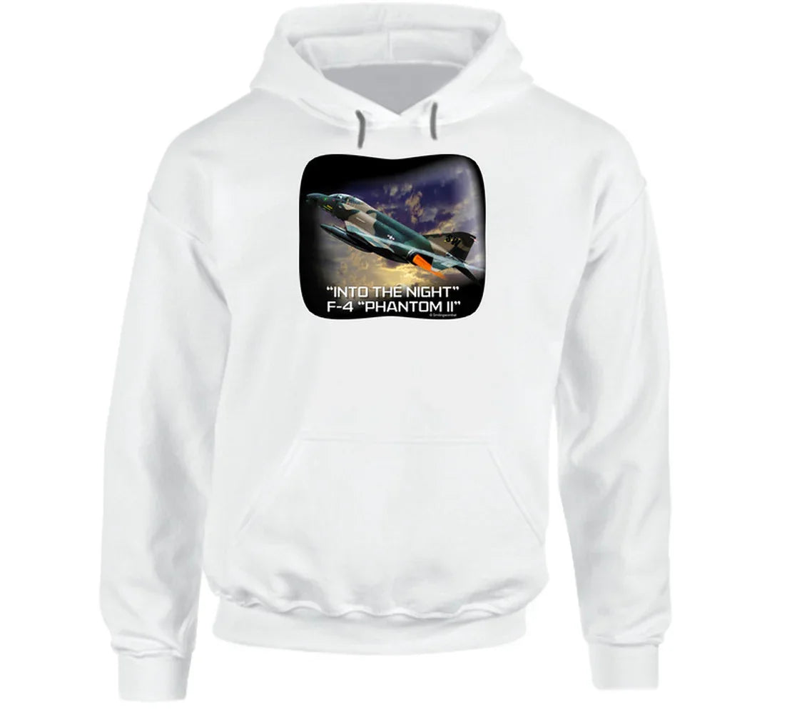 “Supersonic jet hoodie with dramatic night scene”