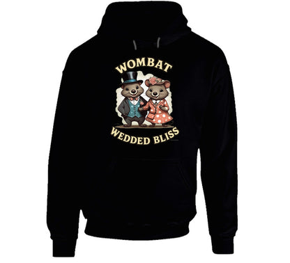 “Comfy hoodie with cheeky wombat illustration”
