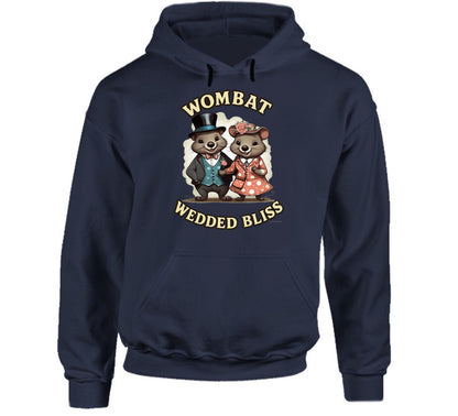 “Comfy hoodie with cheeky wombat illustration”