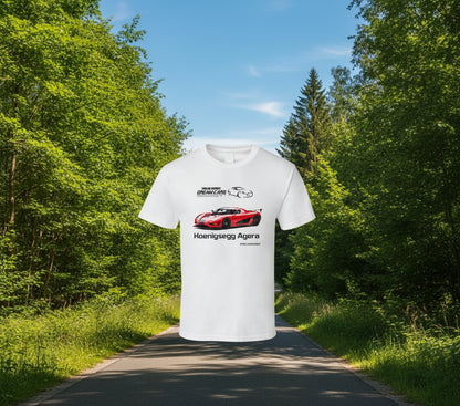 - "Supercar apparel with Koenigsegg Agera RS illustration"
