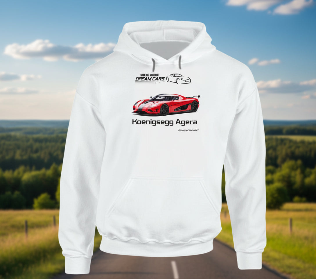 "Red Koenigsegg Agera RS pullover hoodie"