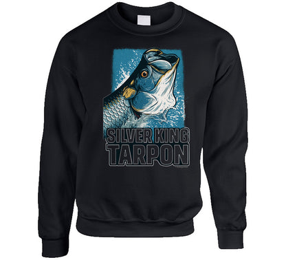 - Sweatshirt: Silver King Tarpon cozy fishing sweatshirt with humorous design