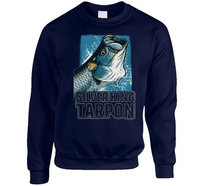 - Sweatshirt: Silver King Tarpon cozy fishing sweatshirt with humorous design