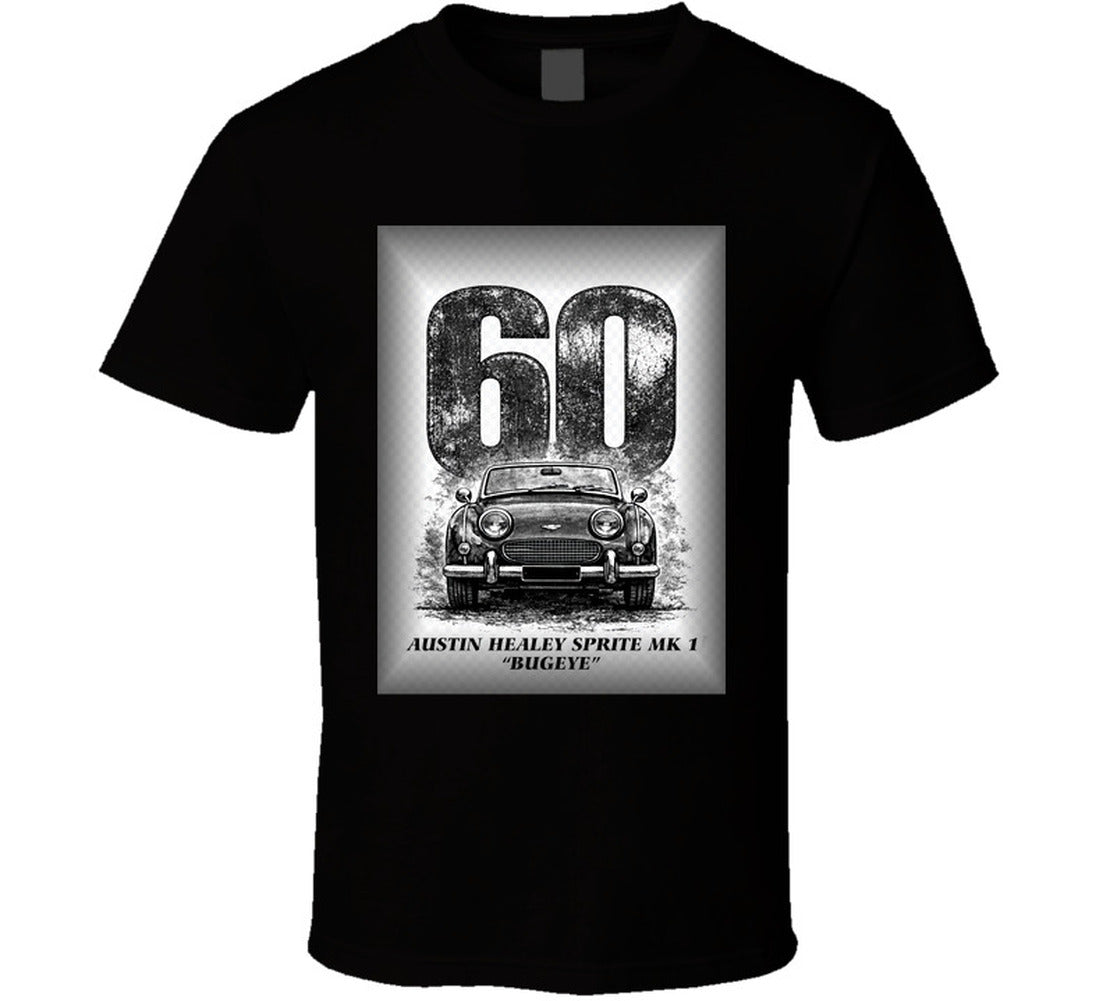 “1960 Austin Healey Bugeye Sprite graphic T‑shirt – Smiling Wombat”