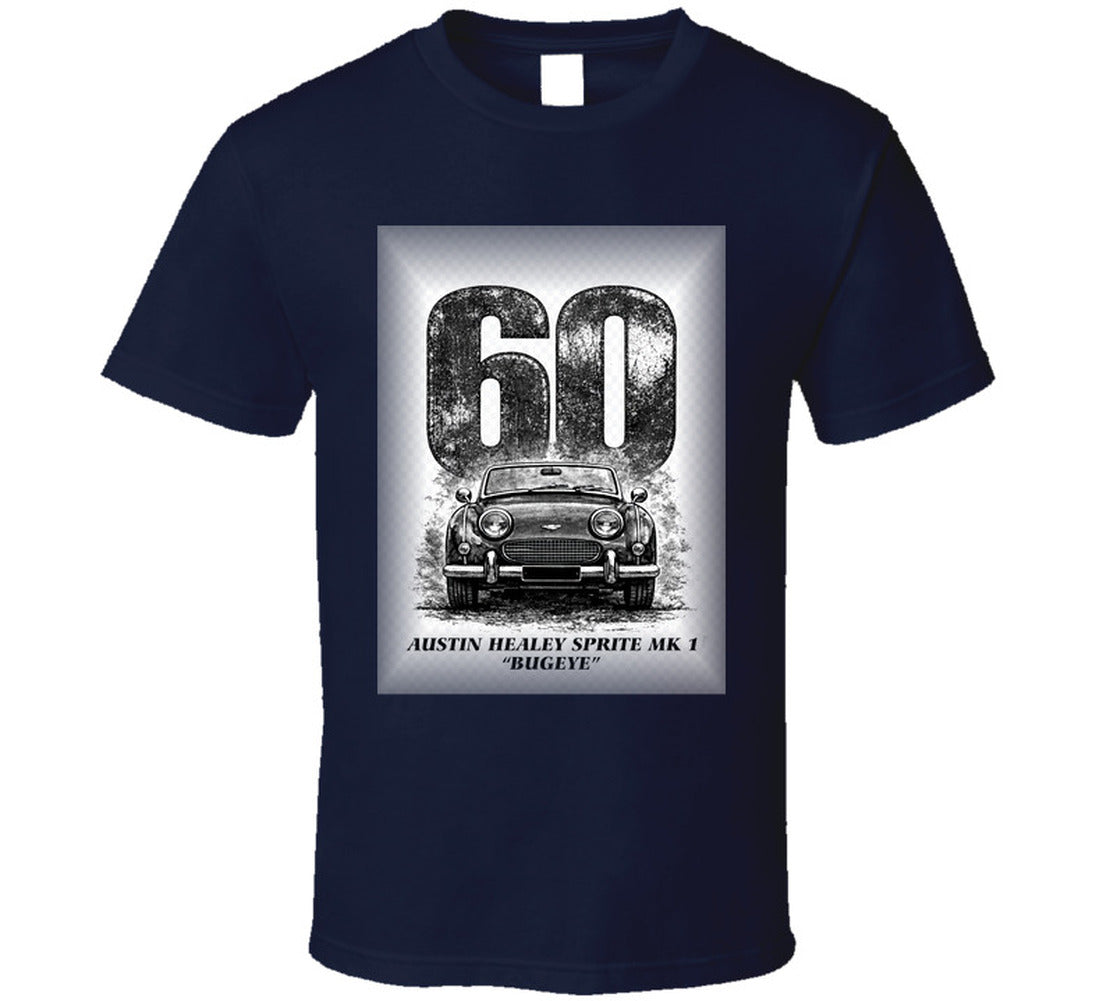 “1960 Austin Healey Bugeye Sprite graphic T‑shirt – Smiling Wombat”