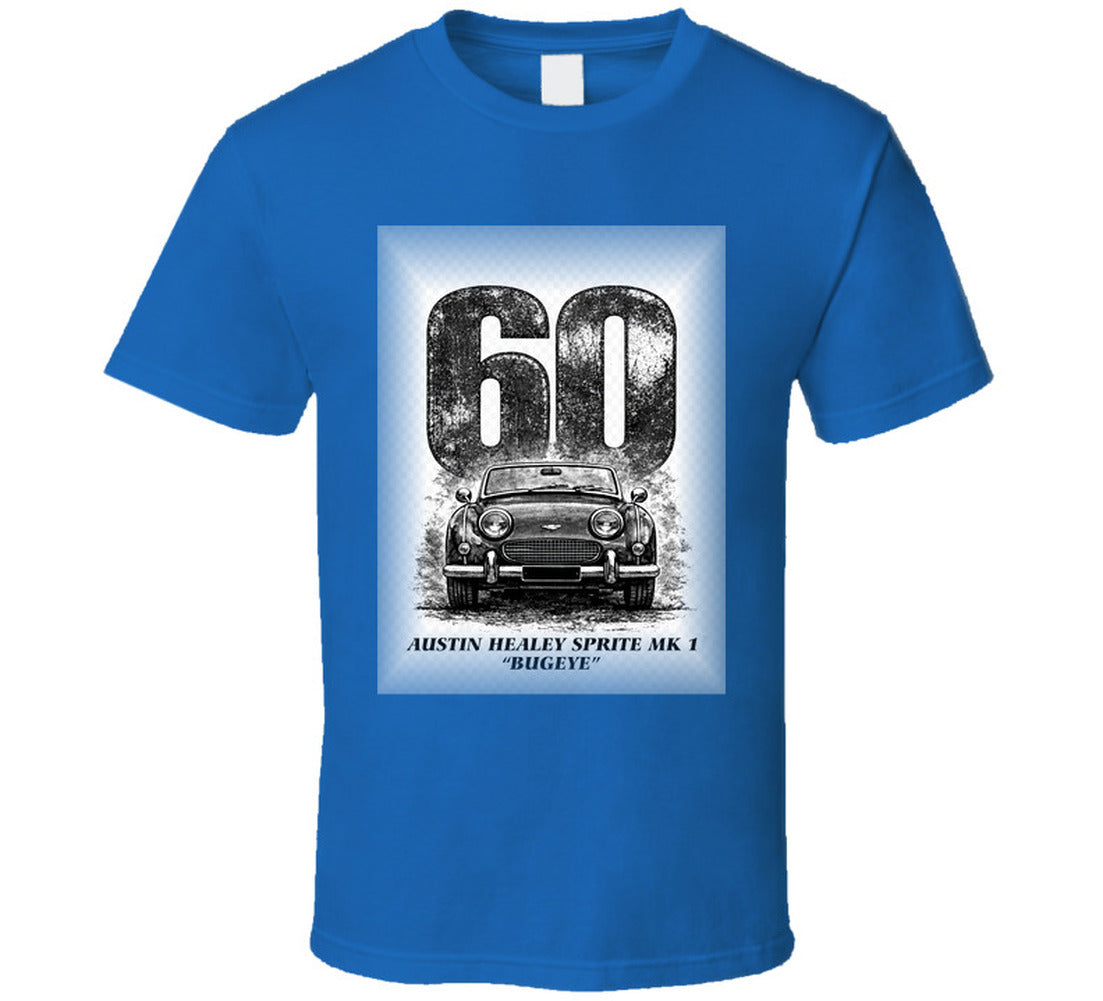 “1960 Austin Healey Bugeye Sprite graphic T‑shirt – Smiling Wombat”