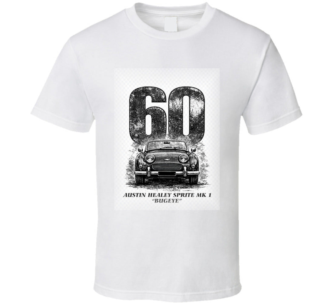 “1960 Austin Healey Bugeye Sprite graphic T‑shirt – Smiling Wombat”