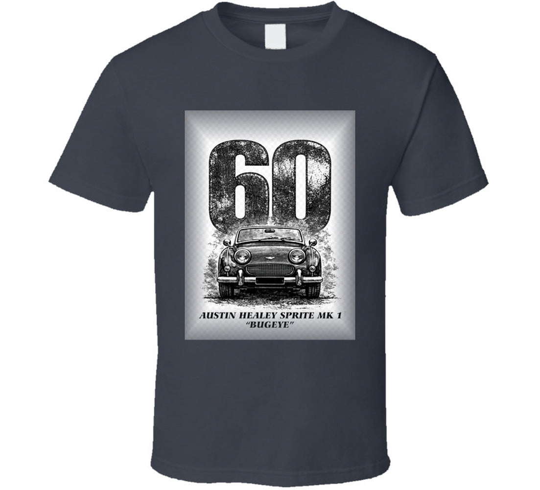 “1960 Austin Healey Bugeye Sprite graphic T‑shirt – Smiling Wombat”