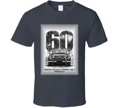 “1960 Austin Healey Bugeye Sprite graphic T‑shirt – Smiling Wombat”