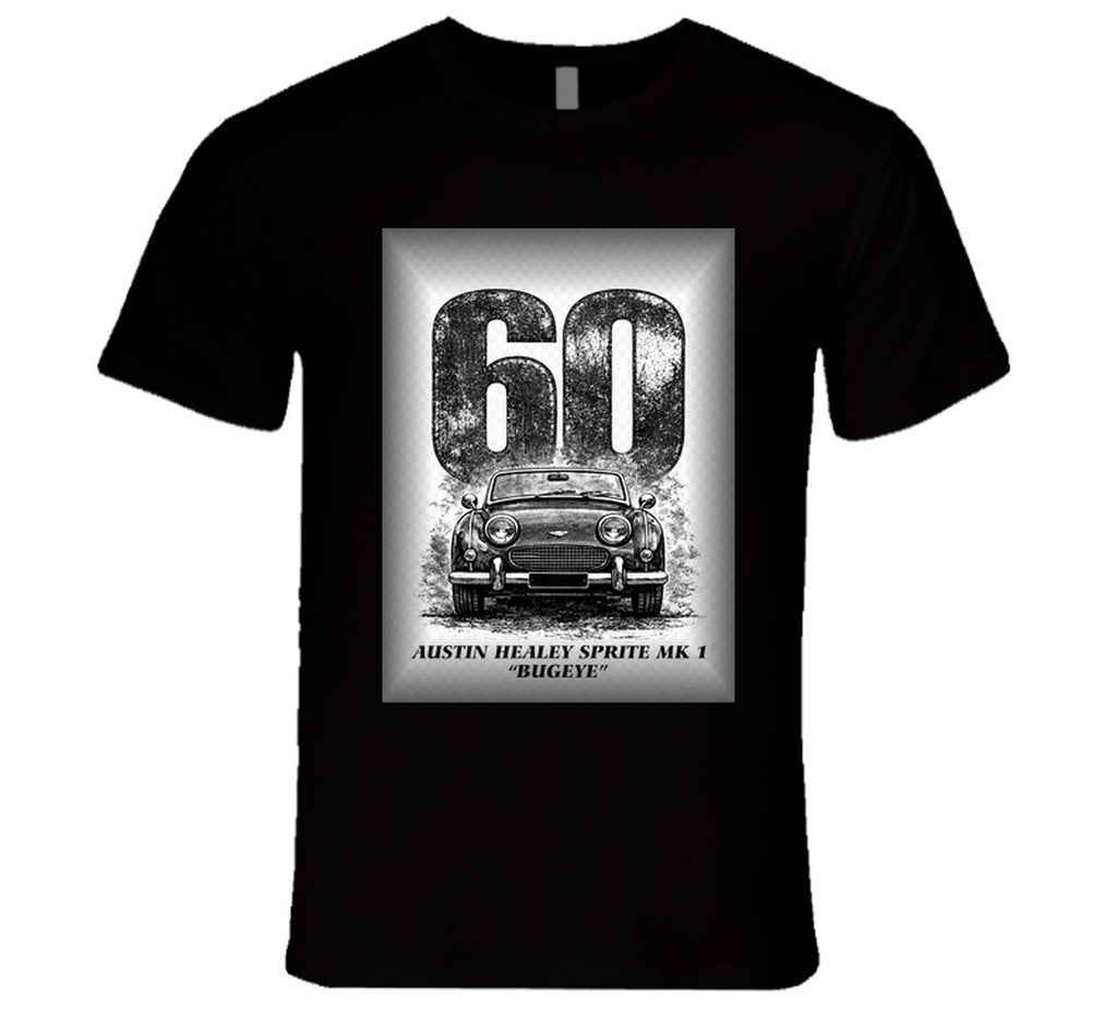 “1960 Austin Healey Bugeye Sprite graphic T‑shirt – Smiling Wombat”