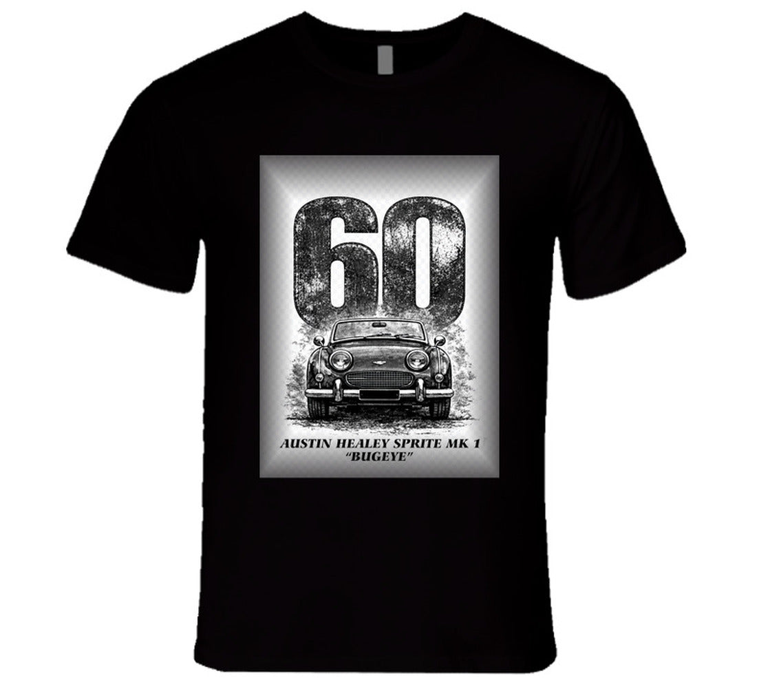 “1960 Austin Healey Bugeye Sprite graphic T‑shirt – Smiling Wombat”