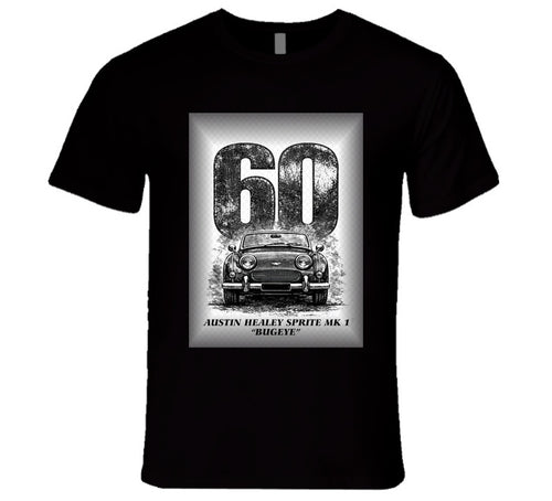 “1960 Austin Healey Bugeye Sprite graphic T‑shirt – Smiling Wombat”