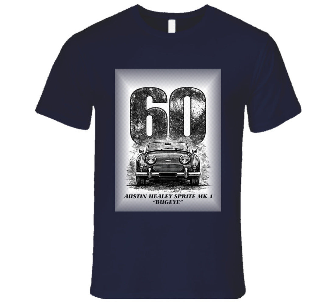 “1960 Austin Healey Bugeye Sprite graphic T‑shirt – Smiling Wombat”