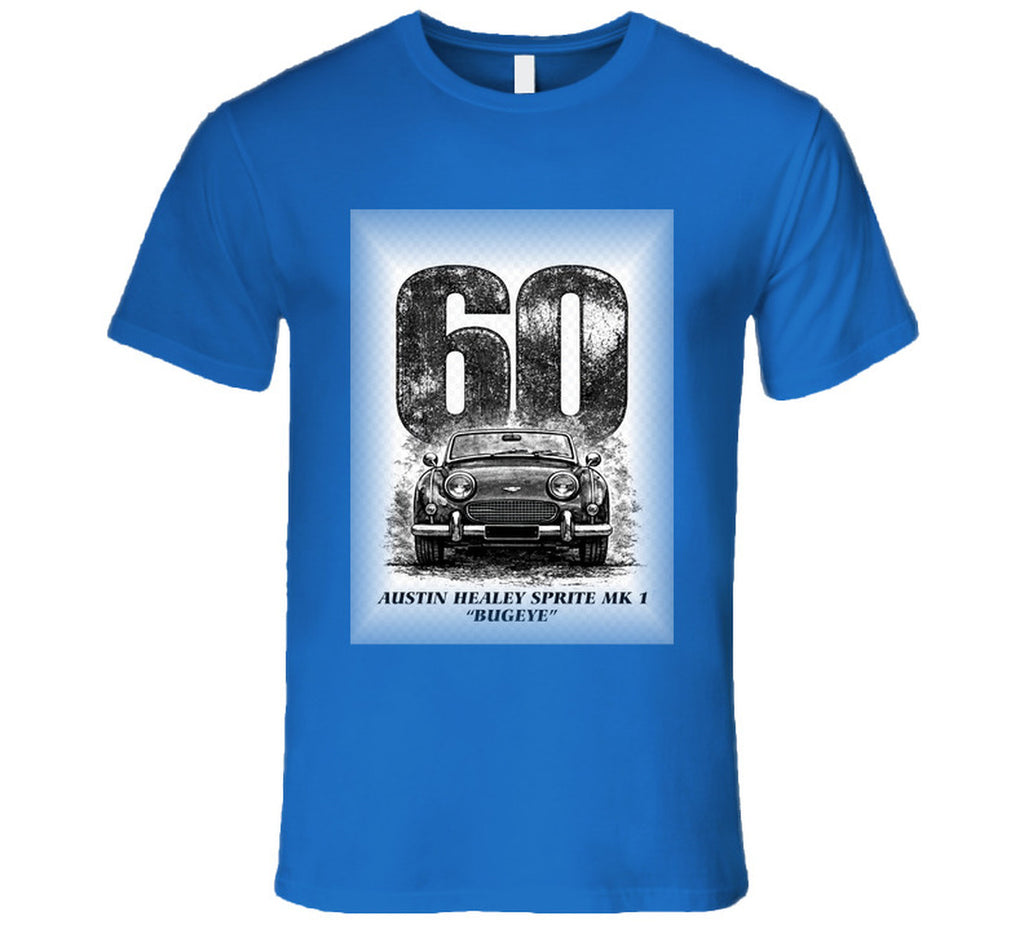 “1960 Austin Healey Bugeye Sprite graphic T‑shirt – Smiling Wombat”