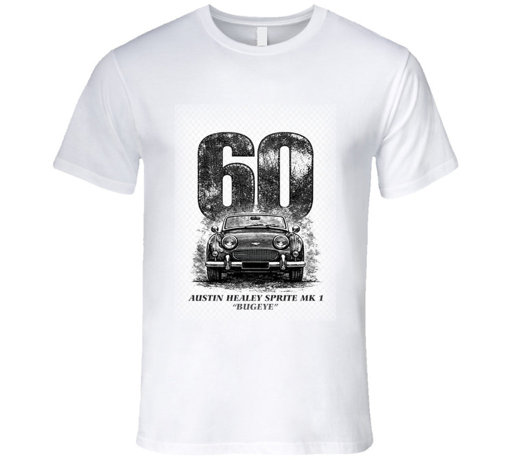 “1960 Austin Healey Bugeye Sprite graphic T‑shirt – Smiling Wombat”