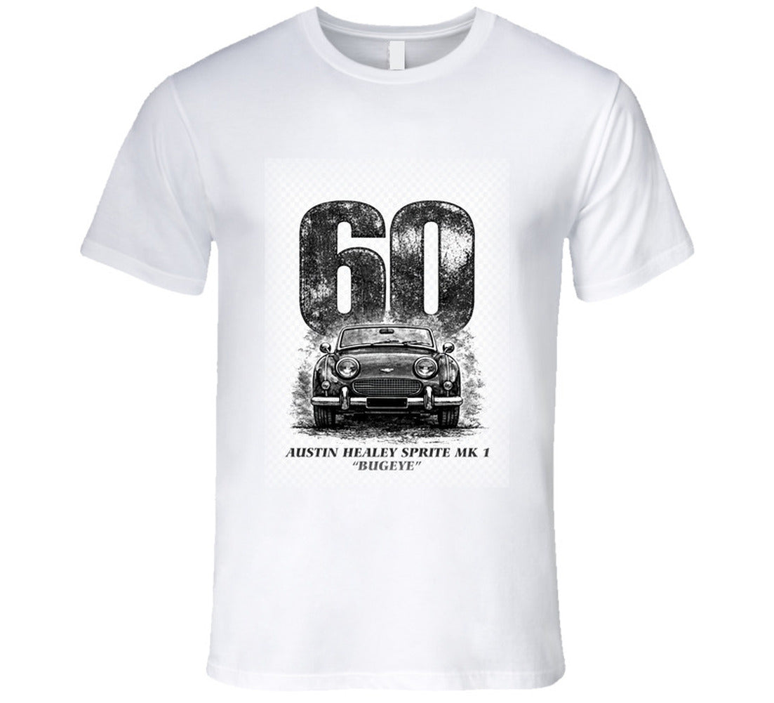 “1960 Austin Healey Bugeye Sprite graphic T‑shirt – Smiling Wombat”