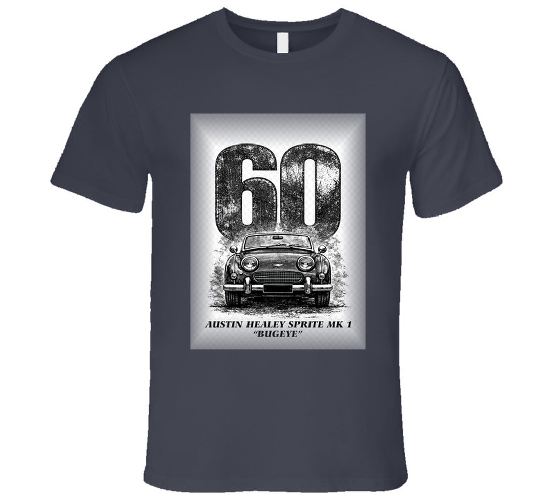 “1960 Austin Healey Bugeye Sprite graphic T‑shirt – Smiling Wombat”
