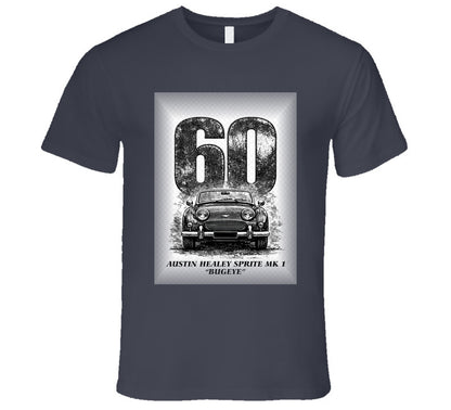 “1960 Austin Healey Bugeye Sprite graphic T‑shirt – Smiling Wombat”