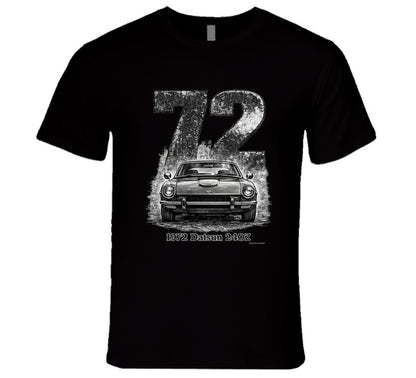 1972 Datsun 240Z vintage car T‑shirt by Smiling Wombat