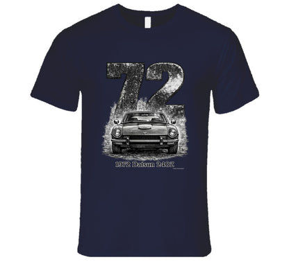 1972 Datsun 240Z vintage car T‑shirt by Smiling Wombat