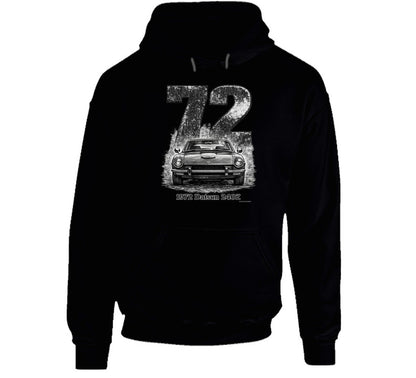 - Smiling Wombat 1972 Datsun 240Z classic car hoodie
