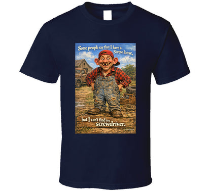 “Funny flannel man T-shirt – Smiling Wombat design”