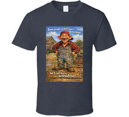 “Funny flannel man T-shirt – Smiling Wombat design”