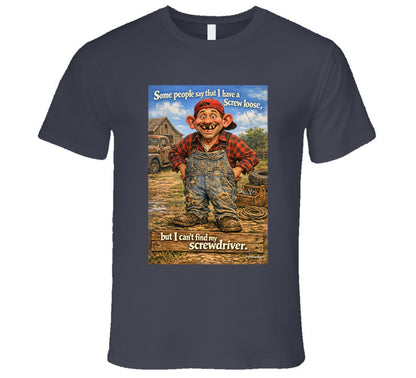 “Funny flannel man T-shirt – Smiling Wombat design”