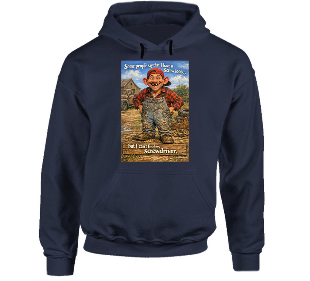 - “Goofy character hoodie with missing teeth – Smiling Wombat apparel”