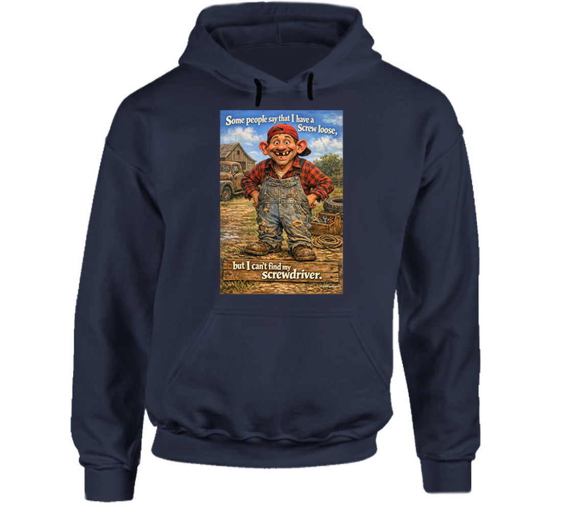 - “Goofy character hoodie with missing teeth – Smiling Wombat apparel”