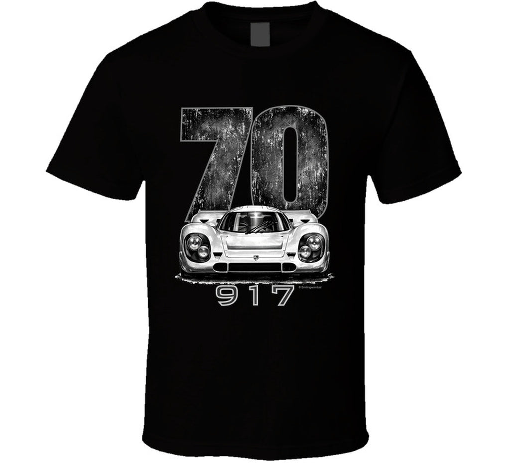 “1970 Porsche 917 Le Mans Winner Graphic T‑Shirt by Smiling Wombat”