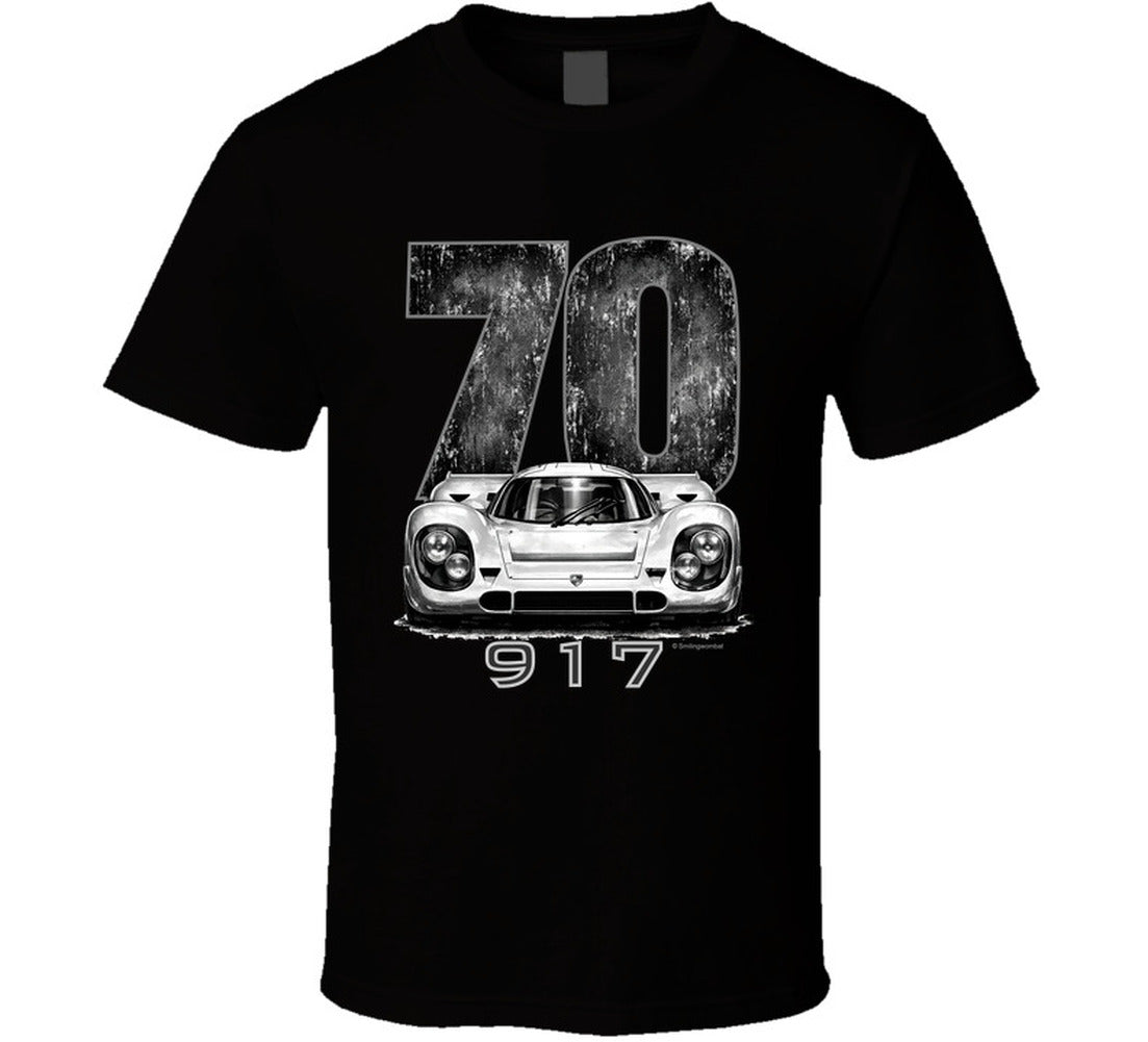 “1970 Porsche 917 Le Mans Winner Graphic T‑Shirt by Smiling Wombat”