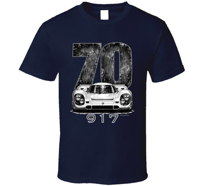 “1970 Porsche 917 Le Mans Winner Graphic T‑Shirt by Smiling Wombat”