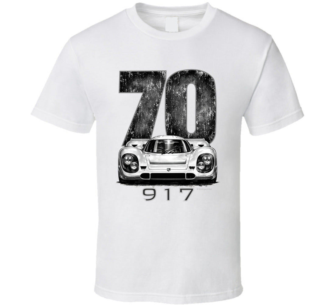 “1970 Porsche 917 Le Mans Winner Graphic T‑Shirt by Smiling Wombat”