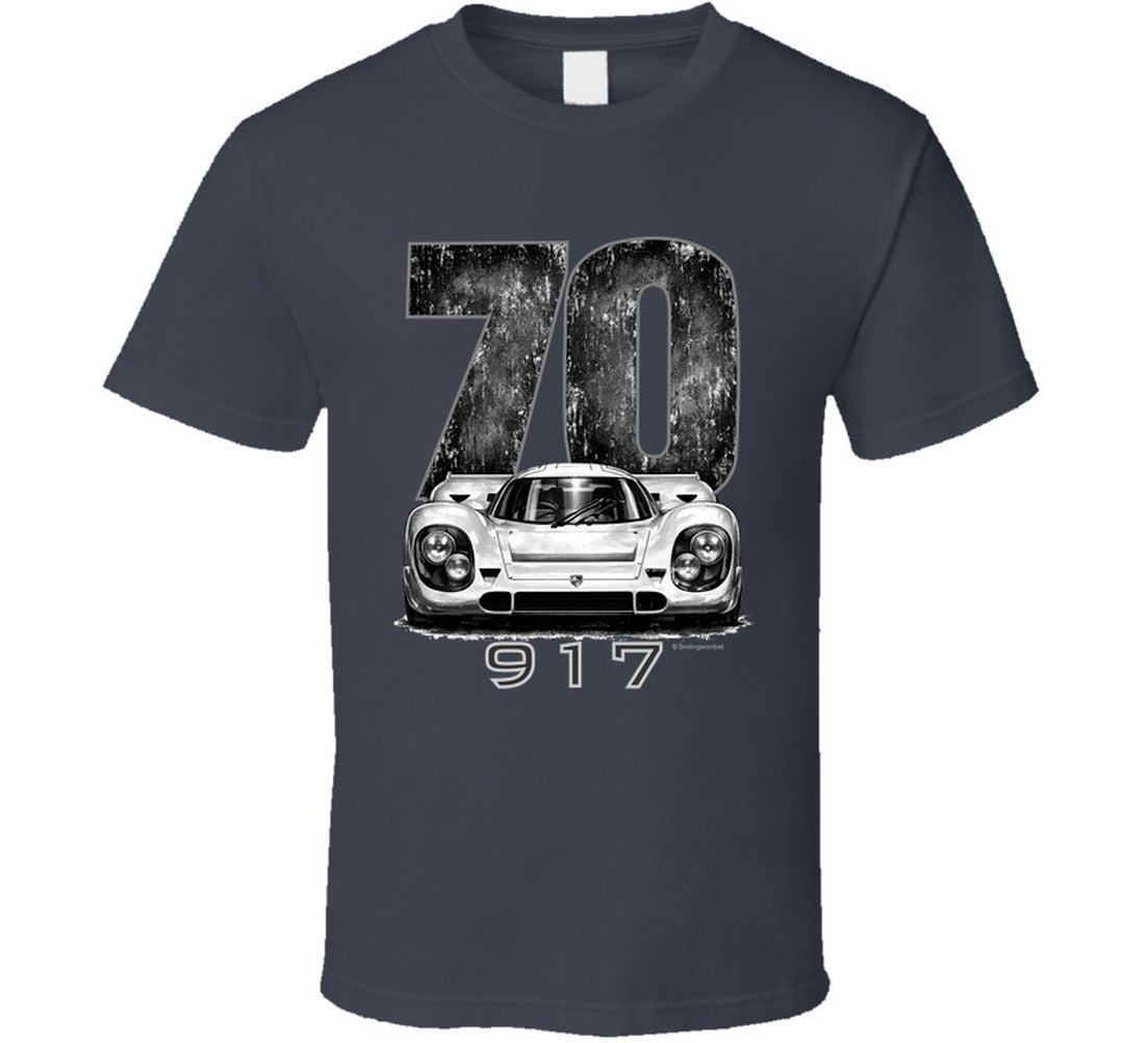 “1970 Porsche 917 Le Mans Winner Graphic T‑Shirt by Smiling Wombat”