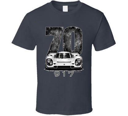 “1970 Porsche 917 Le Mans Winner Graphic T‑Shirt by Smiling Wombat”