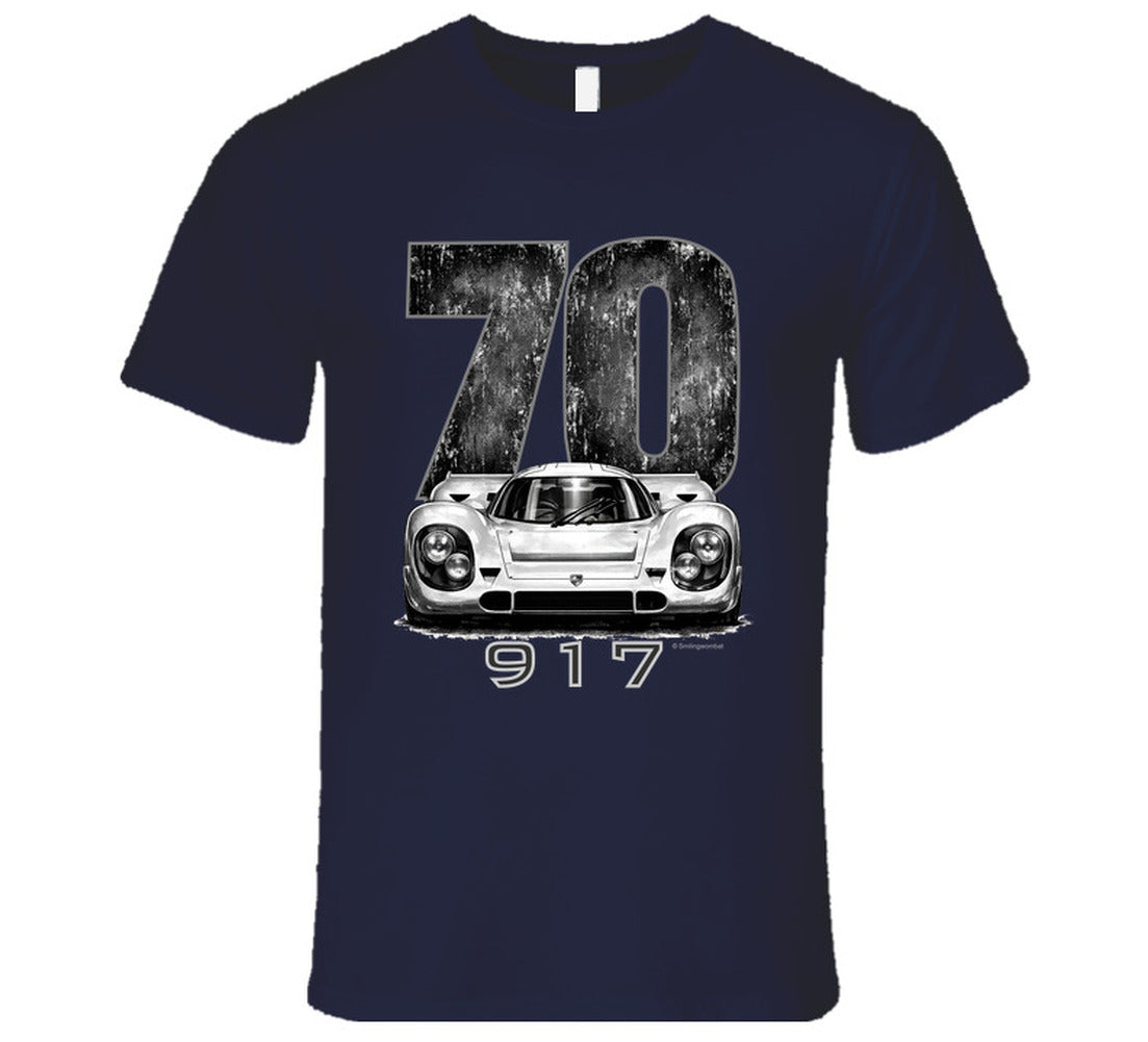 “1970 Porsche 917 Le Mans Winner Graphic T‑Shirt by Smiling Wombat”