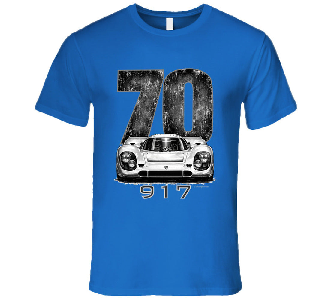 “1970 Porsche 917 Le Mans Winner Graphic T‑Shirt by Smiling Wombat”